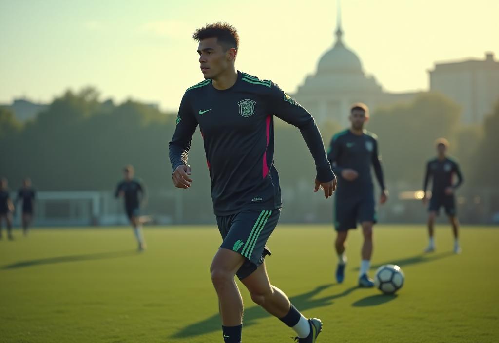 Fotbollsträning i Stockholm